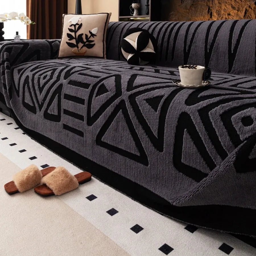 Woven Boho Throw Blanket for Sofas and Couches