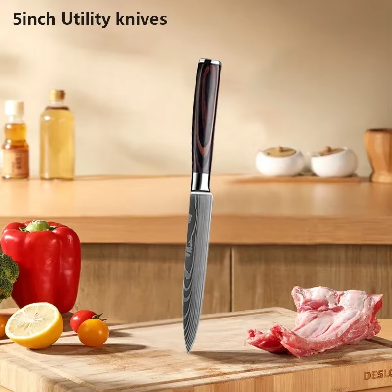 Precision Damascus Chef Knives