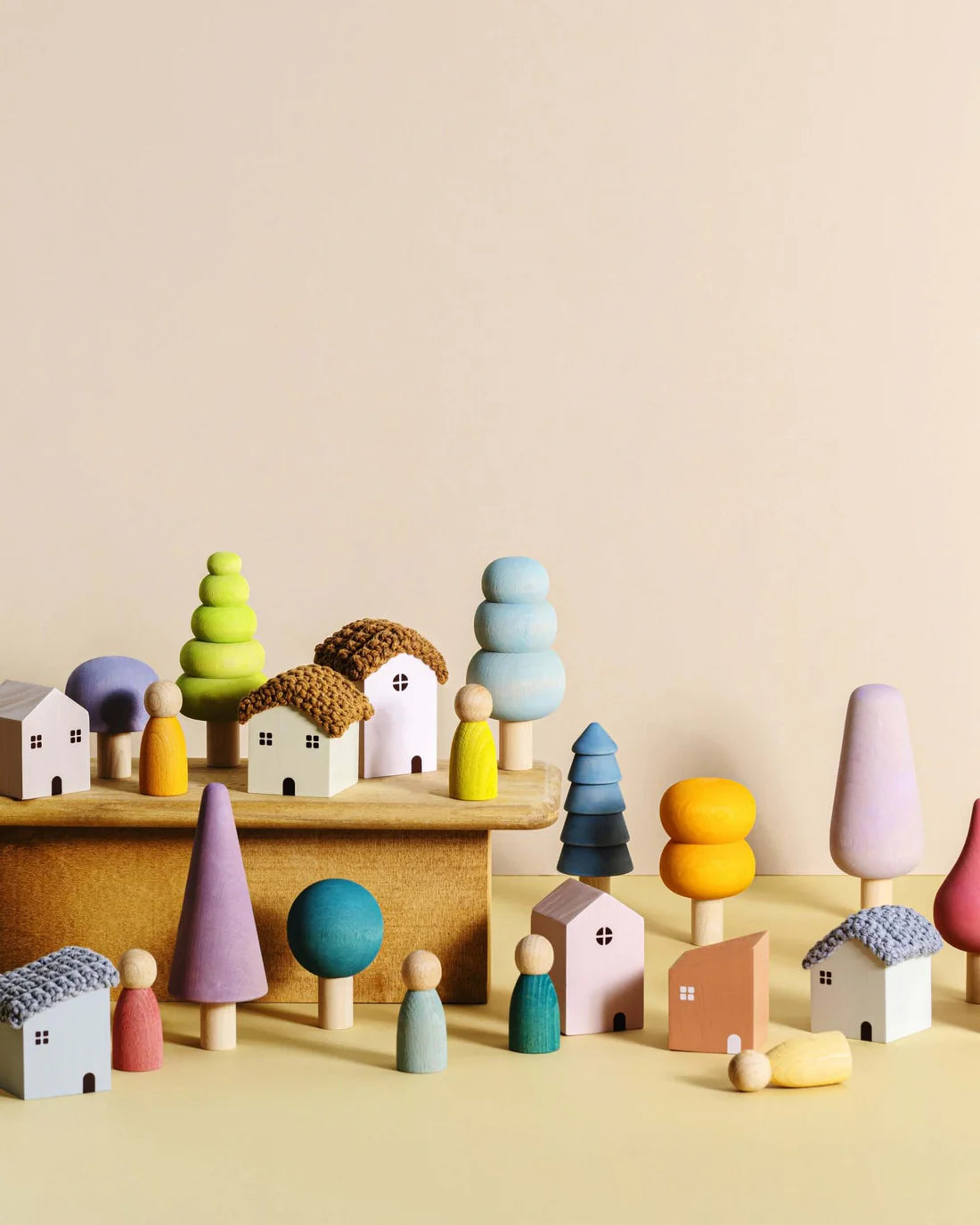 Nordic Wooden Stacking Blocks for Toddlers