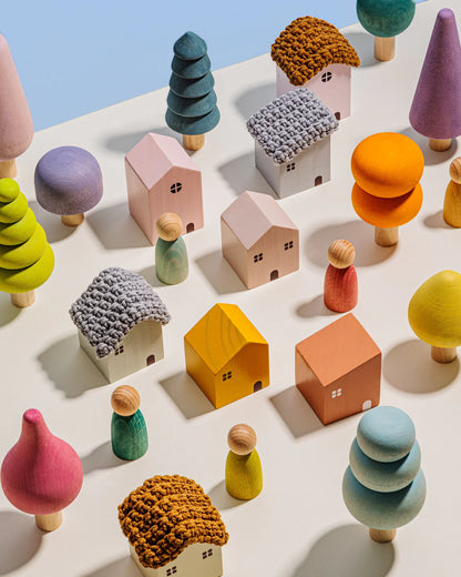 Nordic Wooden Stacking Blocks for Toddlers