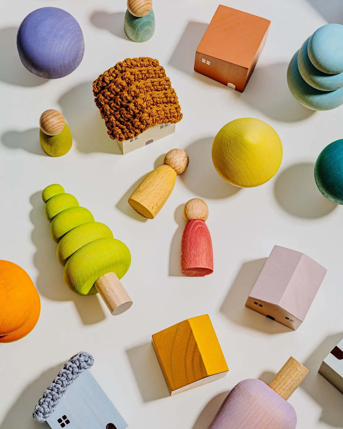 Nordic Wooden Stacking Blocks for Toddlers