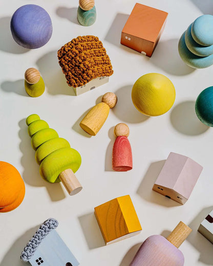 Nordic Wooden Stacking Blocks for Toddlers