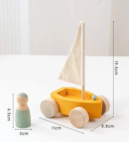 Nordic Wooden Stacking Blocks for Toddlers