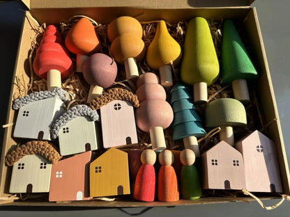 Nordic Wooden Stacking Blocks for Toddlers