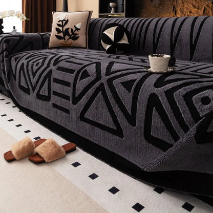 Woven Boho Throw Blanket for Sofas and Couches