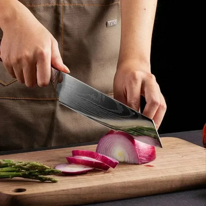 Precision Damascus Chef Knives