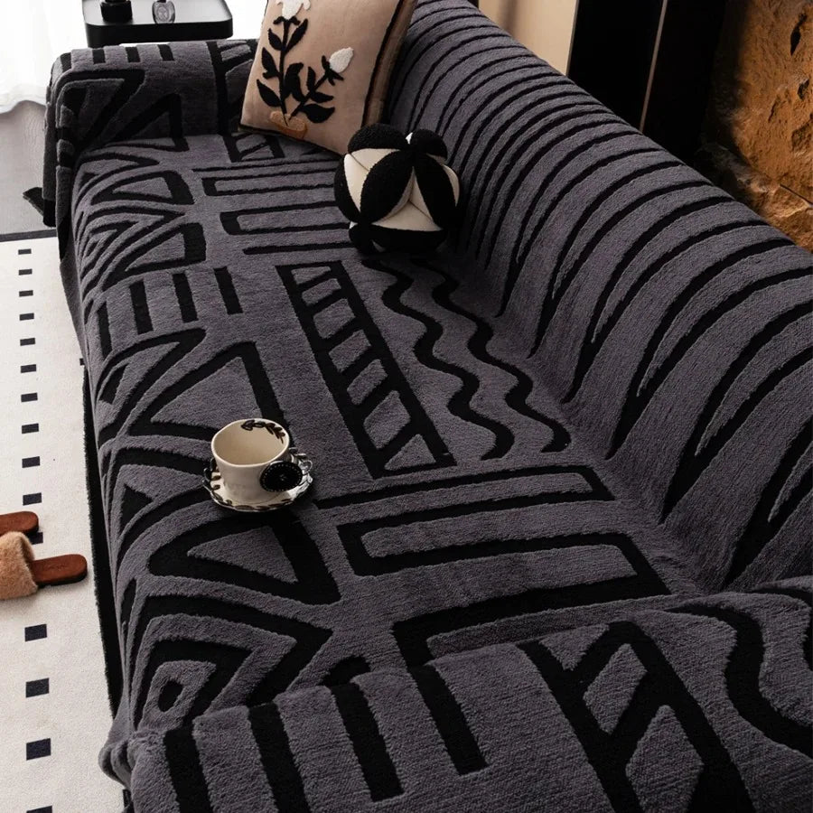 Woven Boho Throw Blanket for Sofas and Couches