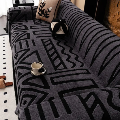 Woven Boho Throw Blanket for Sofas and Couches
