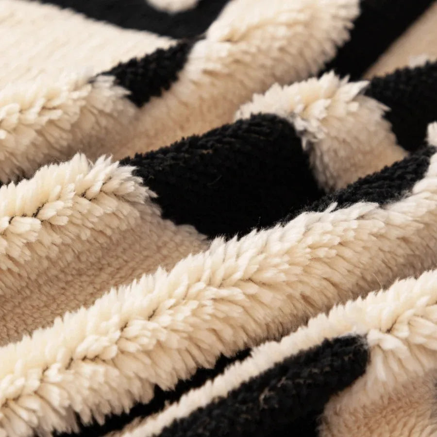 Woven Boho Throw Blanket for Sofas and Couches