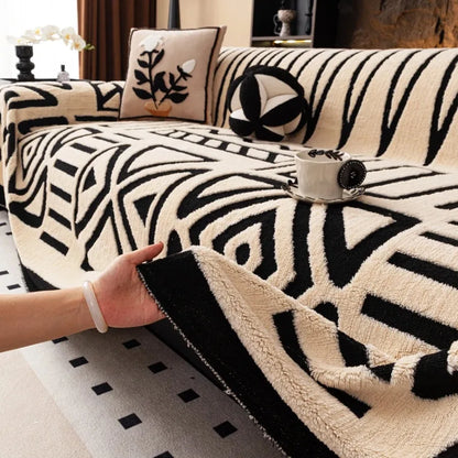 Woven Boho Throw Blanket for Sofas and Couches