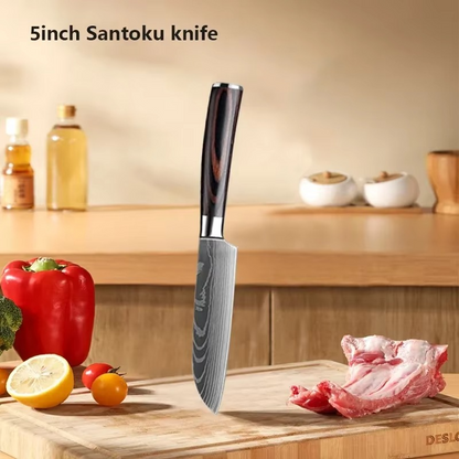 Precision Damascus Chef Knives