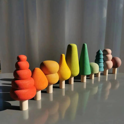 Nordic Wooden Stacking Blocks for Toddlers