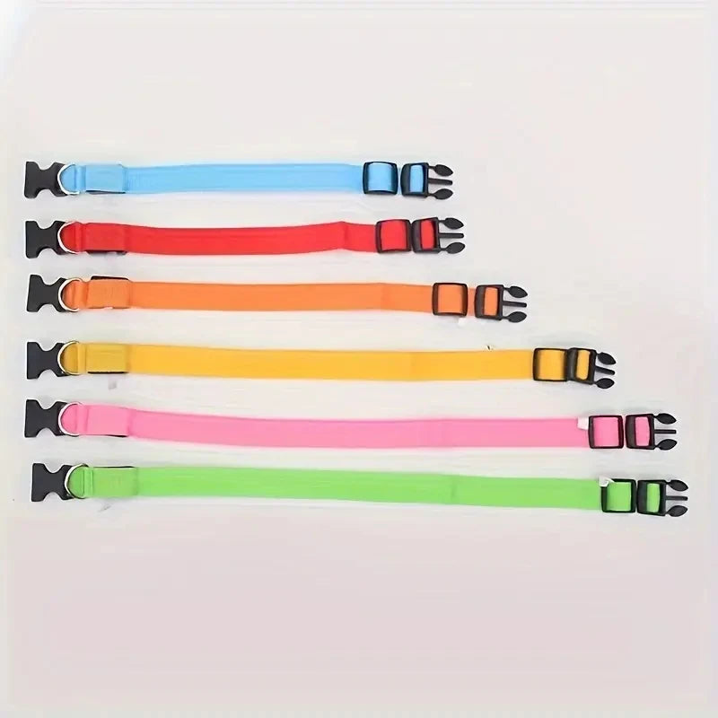 LED Safety Dog Collar with Glowing Light for Night Walks