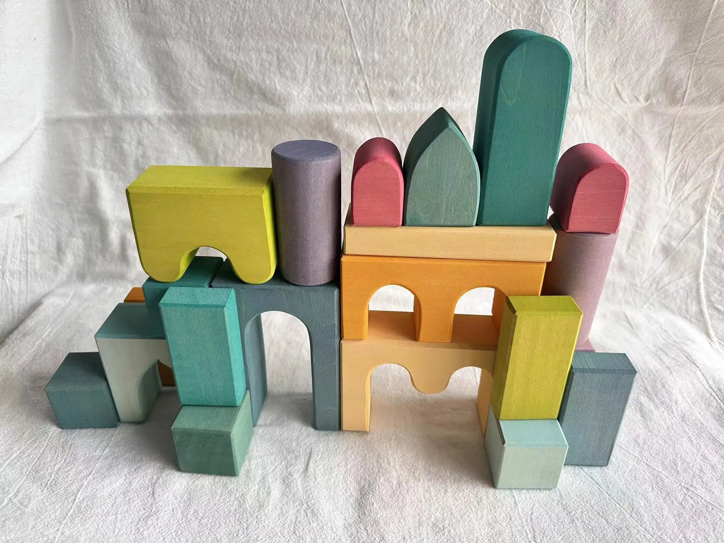 Nordic Wooden Stacking Blocks for Toddlers